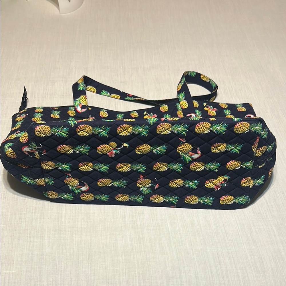 Vera Bradley Toucan Pineapple Party Print Tote Bag - Picture 7 of 9